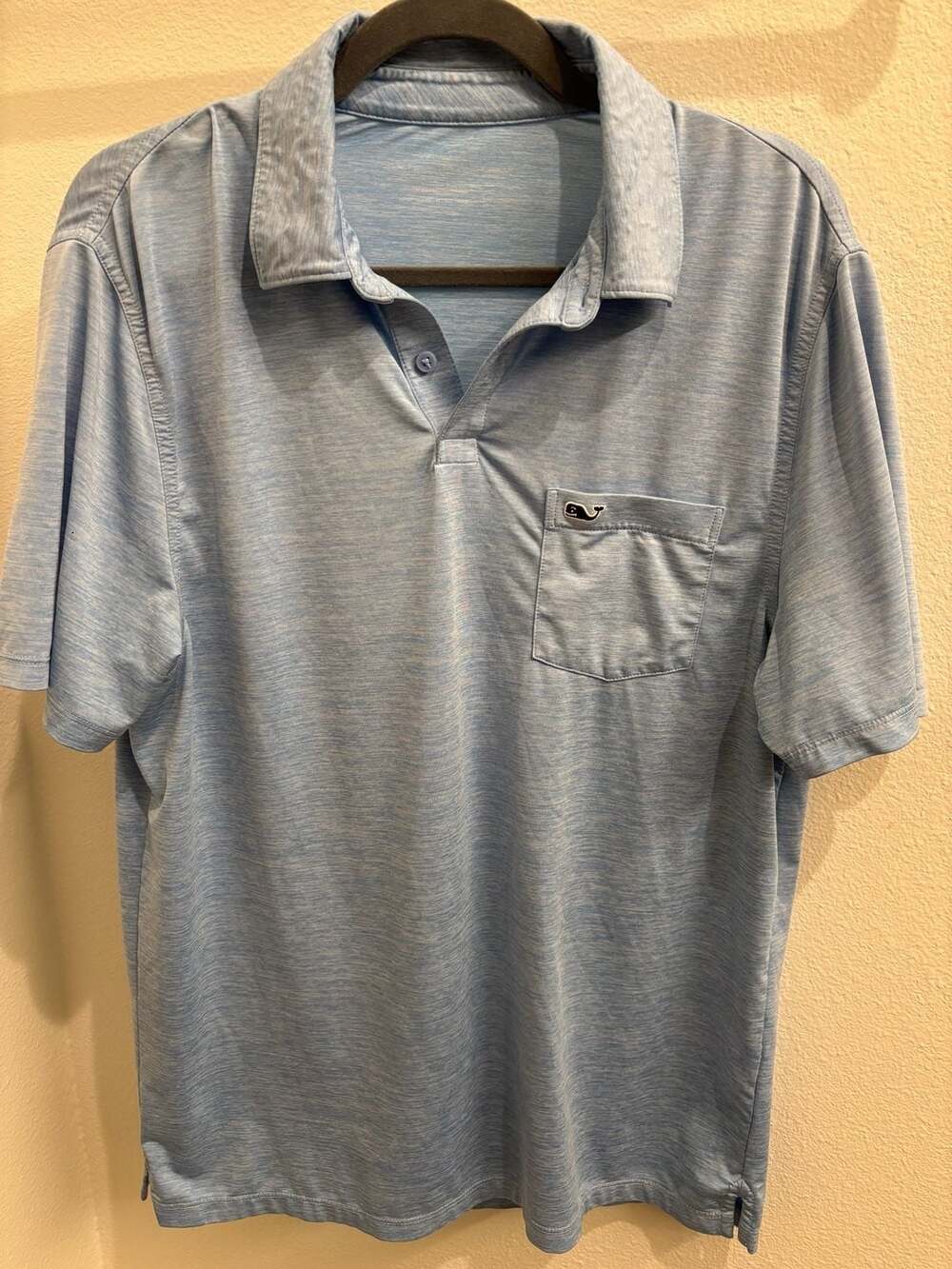 Vineyard Vines Men's Ocean Breeze Heather Performance Polo Shirt with Pocket